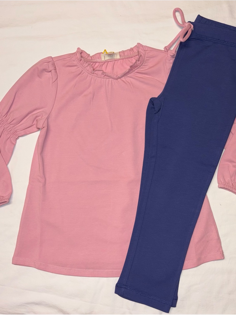 Finding Foxtale Sweet Pea Peasant Top & Everyday Leggings Skipper Blue sz 4 NWT